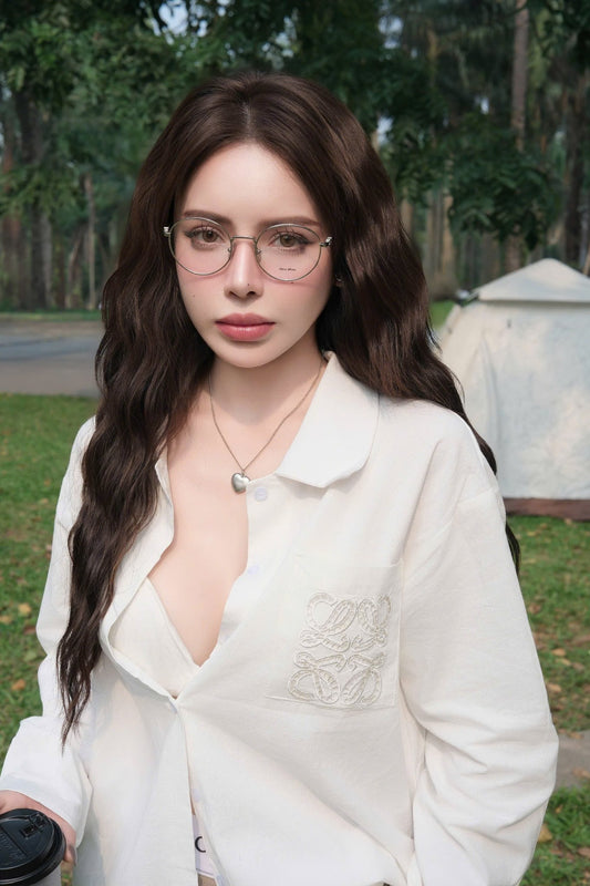 nữ đeo kính MIU MIU MU 52XV 1BC1O1 ROUND EYEGLASSES