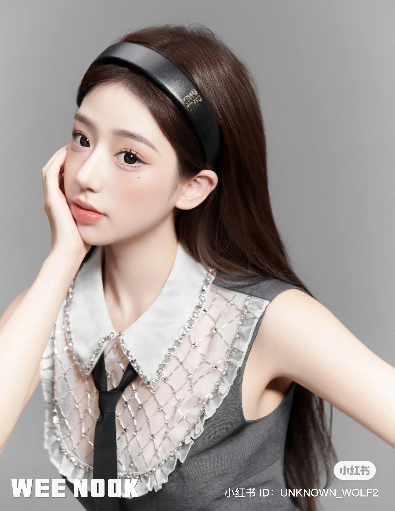 mẫu nữ mang bờm MIU MIU PATENT LEATHER HEADBAND BLACK 5IH025_069_F0002 Authentic