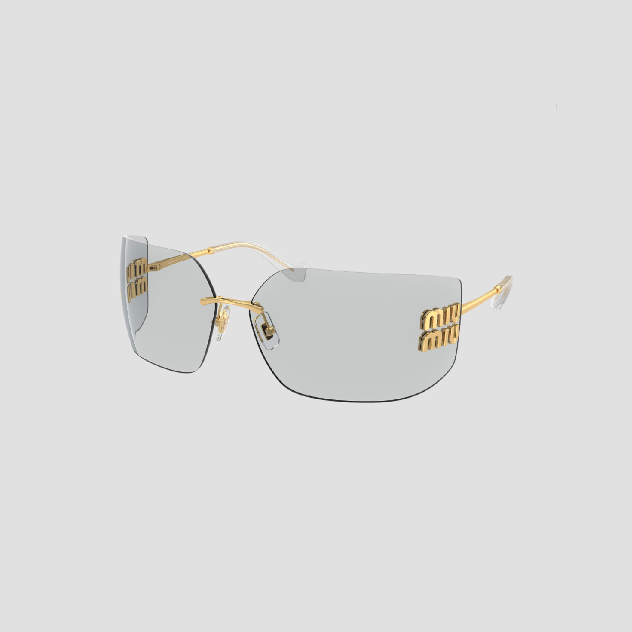 MIU MIU RUNWAY MU54YS 5AK30B SUNGLASSES LIGHT GRAY LENSES SMU54Y_E5AK_FE30B_C_080