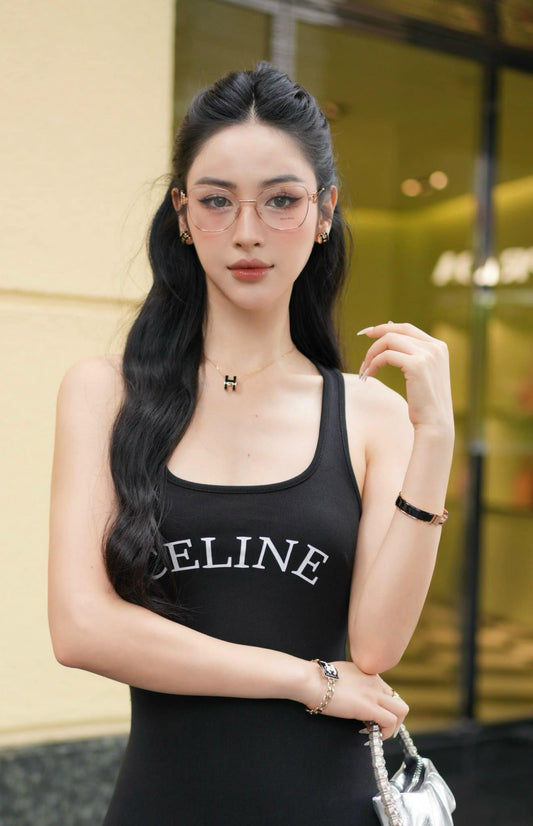 wearing MIU MIU MU 50XV ZVF1O1 CAT-EYE EYEGLASSES