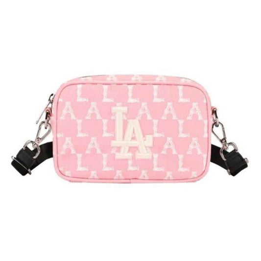 mlb monogram mini cross bag new york yankees pink blank room