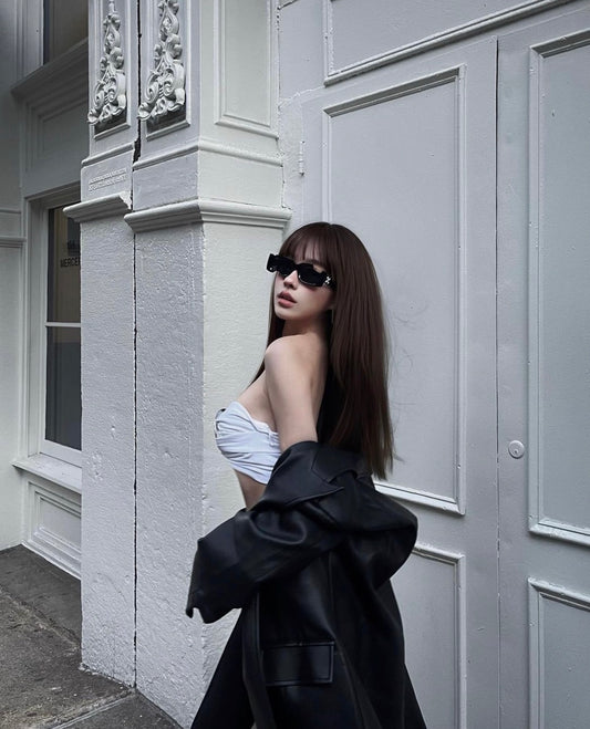 nữ đeo kính OFF-WHITE BLACK CADY SUNGLASSES OERI006C99PLA0011007