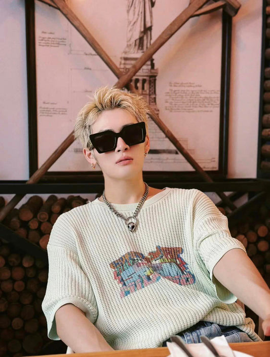 nam đeo kính OFF-WHITE BLACK CATALINA SUNGLASSES OERI003Y21PLA0011007