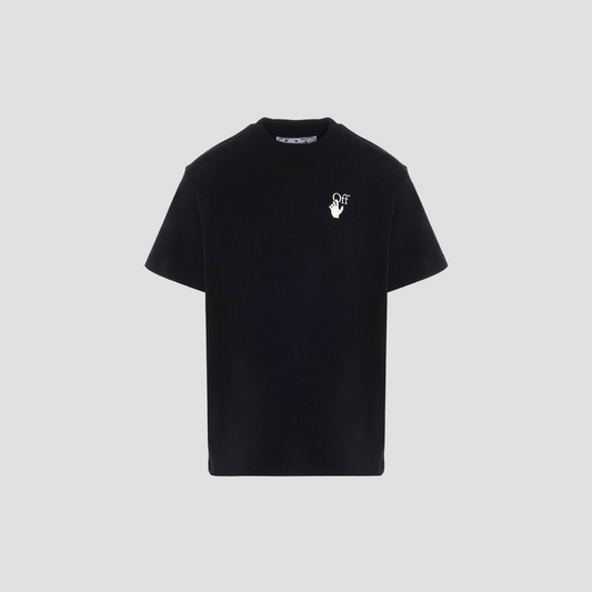 mặt trước áo OFF-WHITE BLACK PASCAL ARROW S/S OVER T-SHIRT OMAA038F20FAB0021001