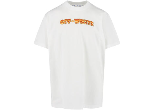 mặt trước áo OFF-WHITE WHITE ORANGE ARROW T-SHIRT AA038S22-JER00-50120