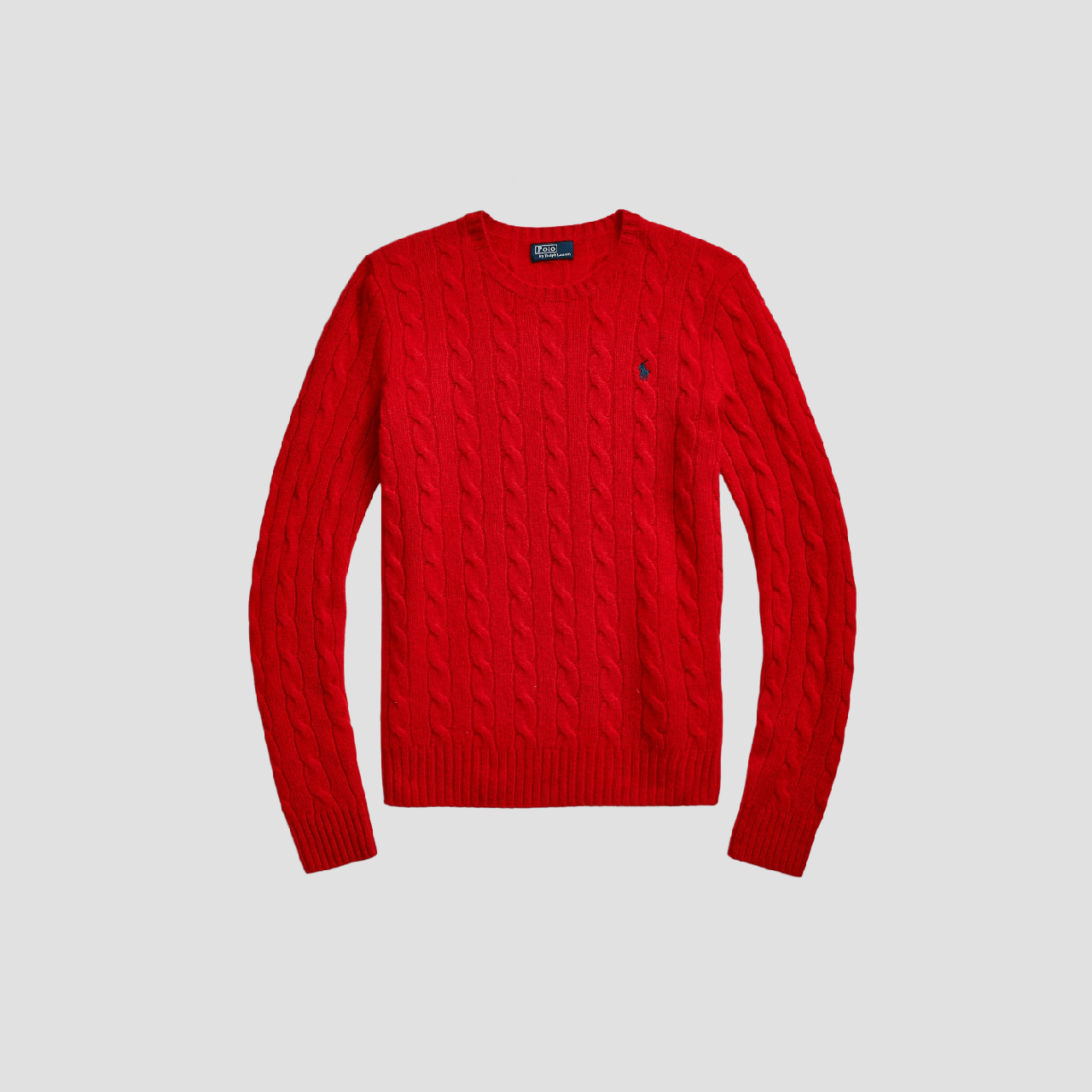 Polo Ralph Lauren Cable-Knit Wool-Cashmere Sweater Fall Red 648895 211910421026