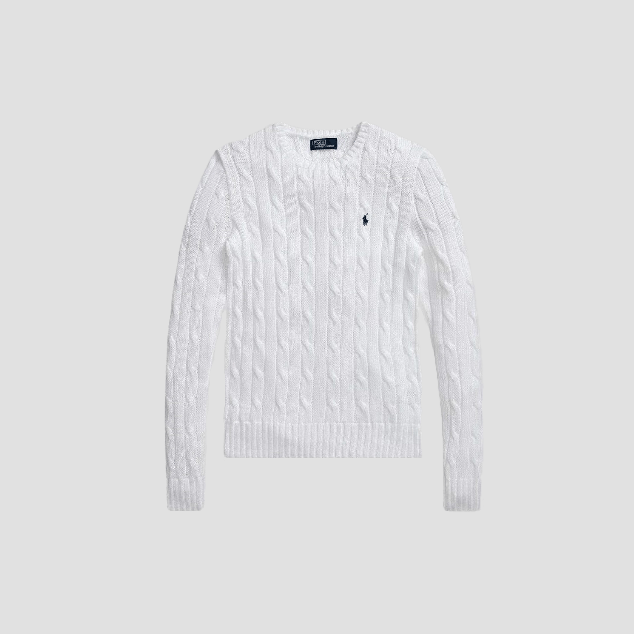 Polo Ralph Lauren Julianna Cable-Knit Cotton Sweater White 211891640001