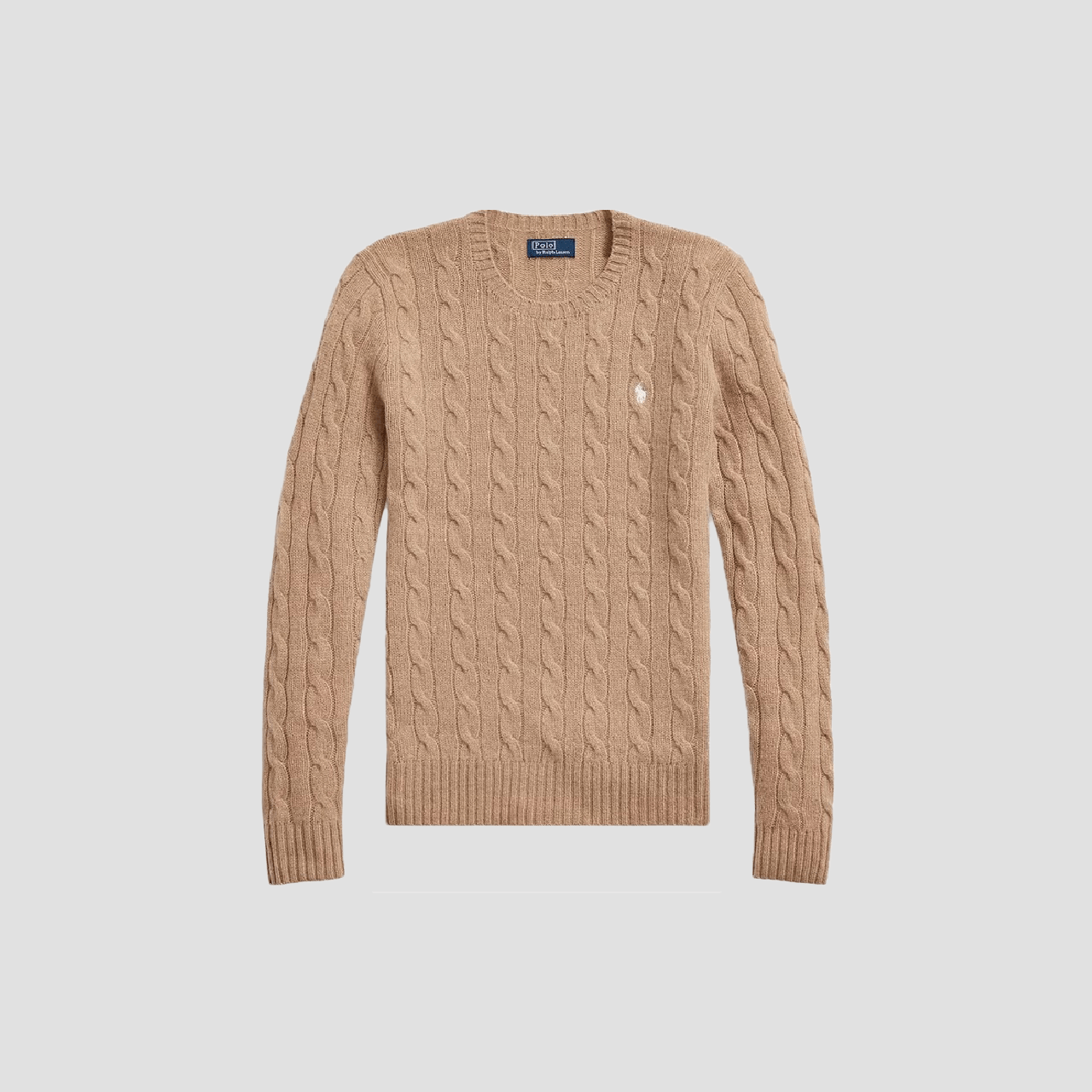 Polo Ralph Lauren Julianna Cable-Knit Sweater Beige 211570012144