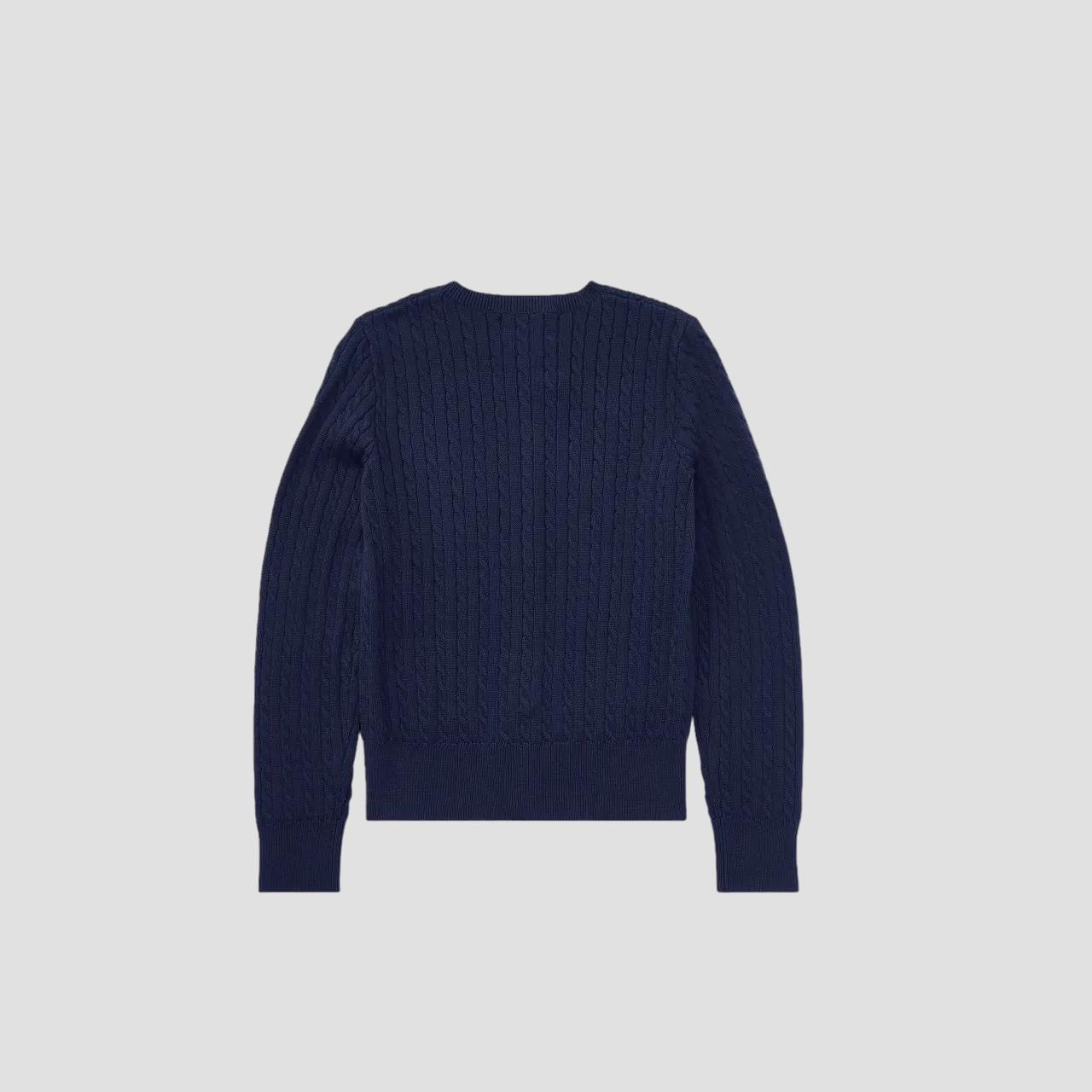mặt sau POLO RALPH LAUREN NAVY MINI-CABLE COTTON CARDIGAN CWPOSWEG6820064