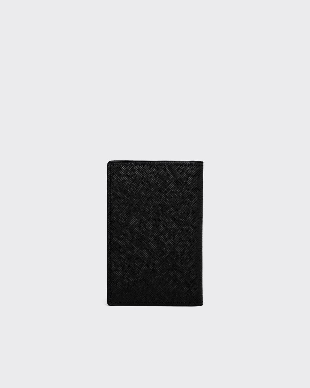 mặt sau PRADA BLACK SAFFIANO LEATHER CARD HOLDER ENAMELED CORNER 2MC101_QME_F0002