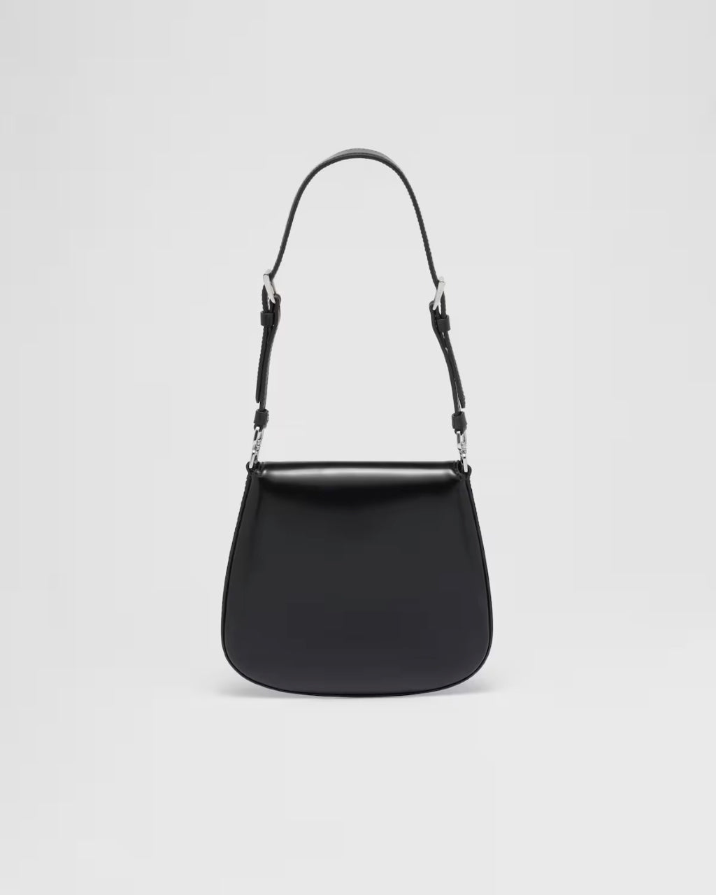 mặt sau túi PRADA CLEO BRUSHED LEATHER MINI BAG IN BLACK 1BH188_ZO6_F0002_V_HOM authentic tại blankroom việt nam