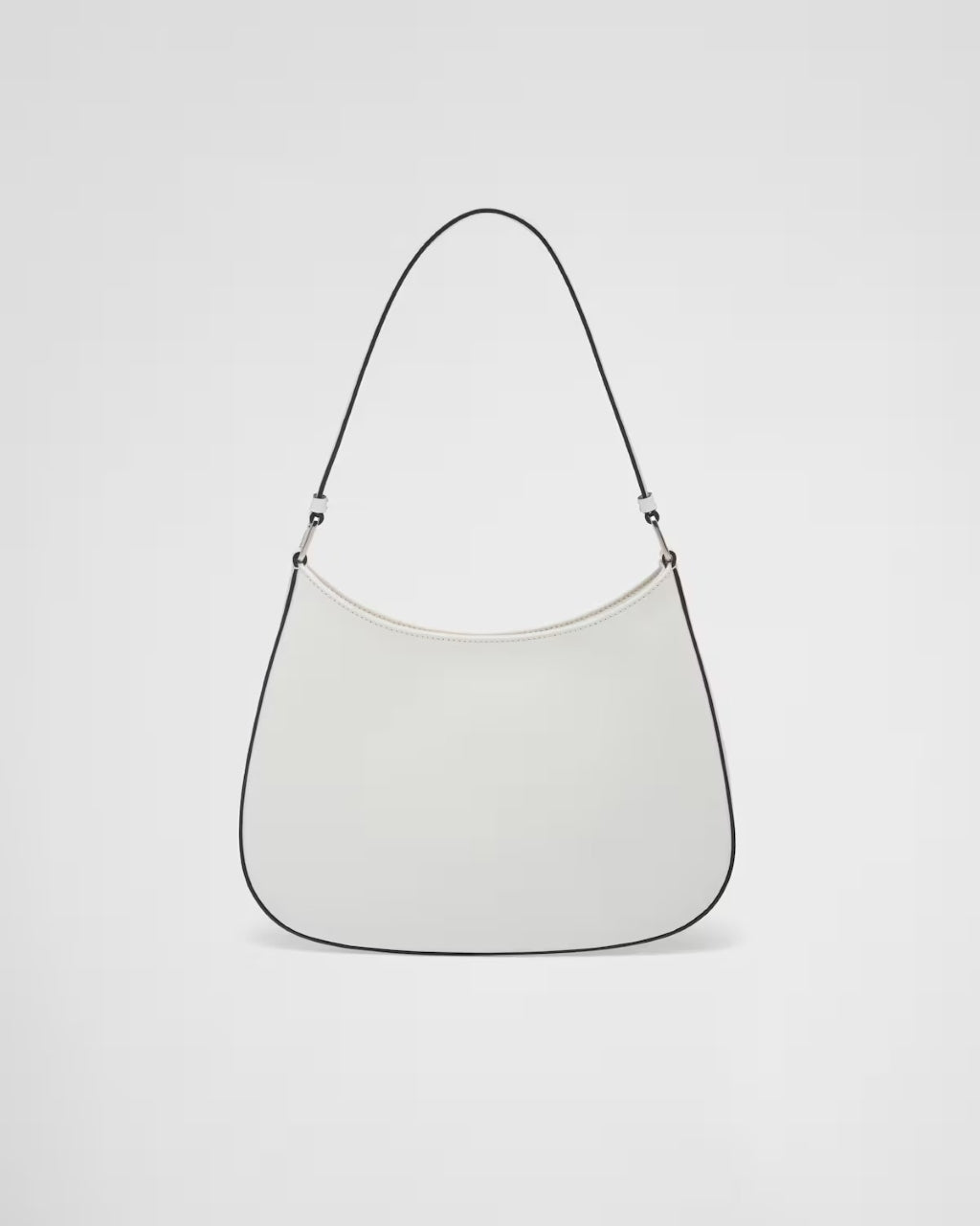 mặt sau túi PRADA CLEO BRUSHED LEATHER SHOULDER BAG IN WHITE 1BC499_ZO6_F0PG7_V_OOO authentic tại blankroom việt nam