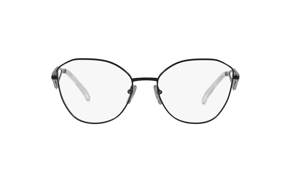 mặt trước kính PRADA PR 52ZV 1AB101 BLACK EYEGLASSES authentic tại BlankRoom Việt Nam