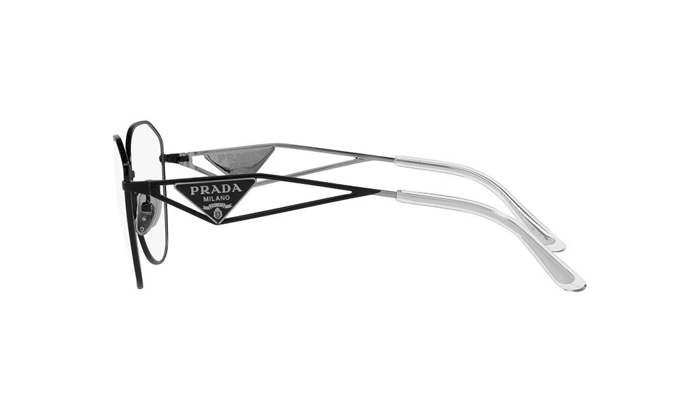 mặt ngang kính PRADA PR 52ZV 1AB101 BLACK EYEGLASSES authentic tại BlankRoom Việt Nam