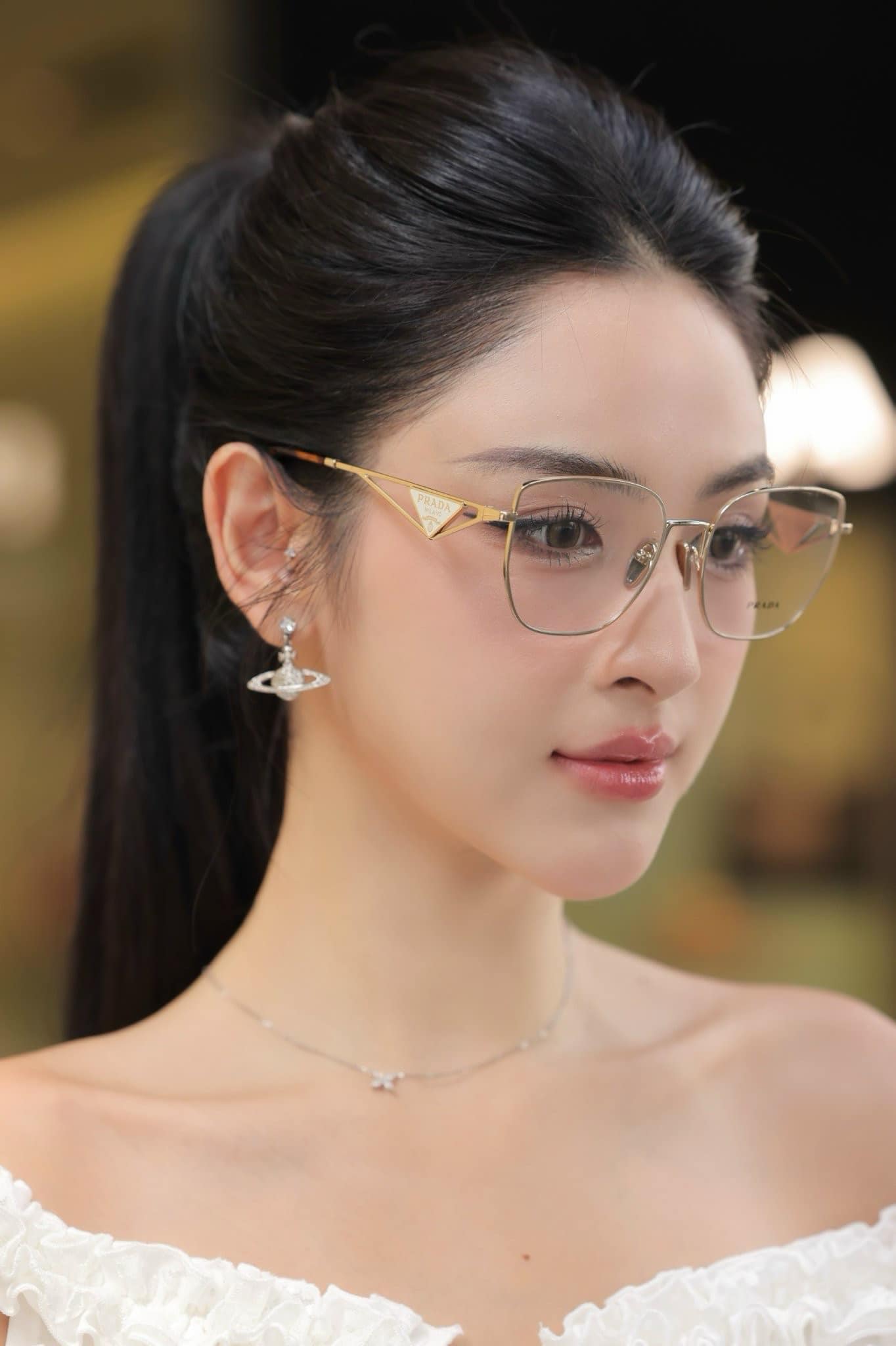 nữ đeo kính Prada PR A54VD ZVN1O1 Eyeglasses