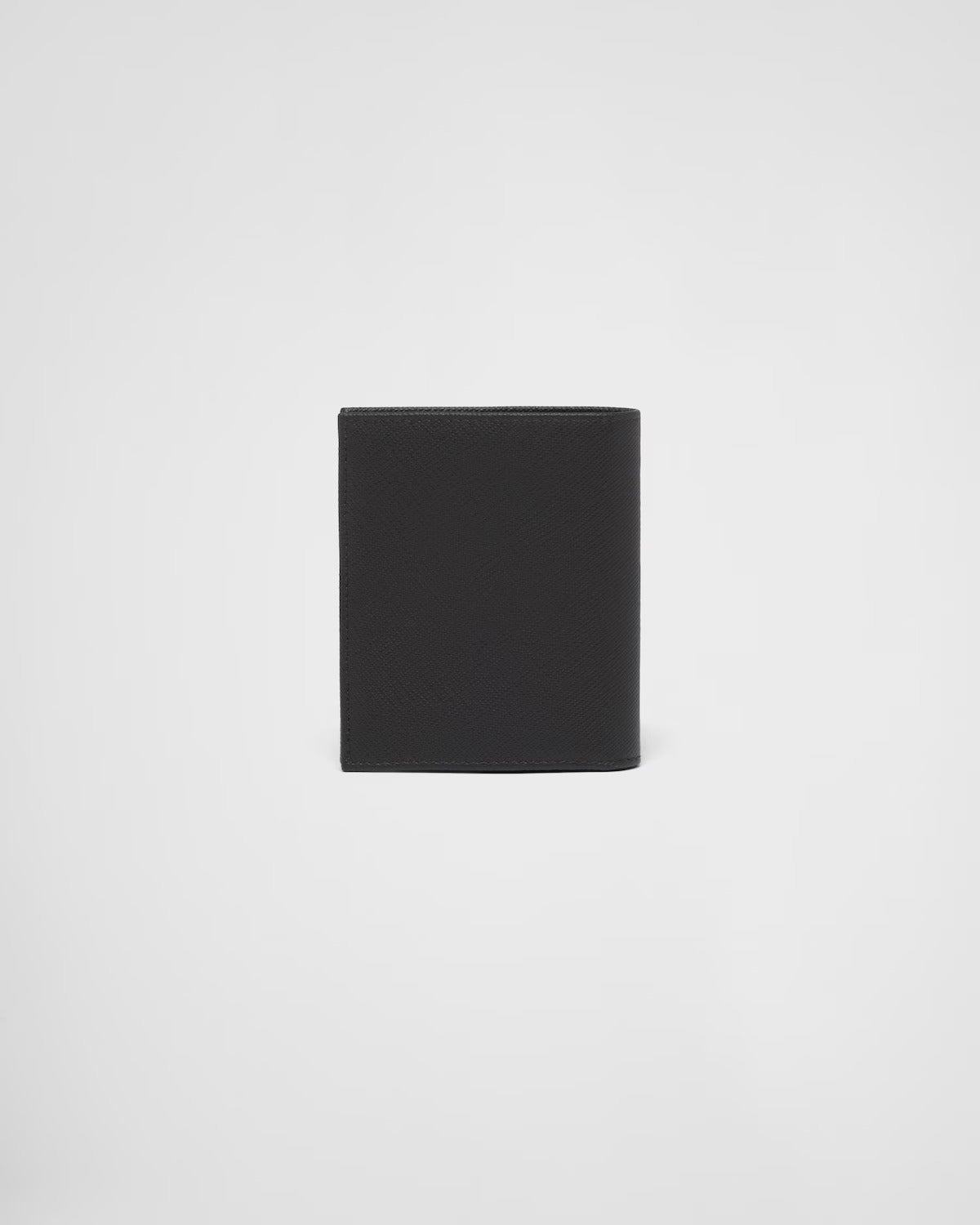 mặt sau PRADA SAFFIANO LEATHER VERTICAL WALLET TRIANGLE LOGO CORNER 2MO008_QHH_F0002