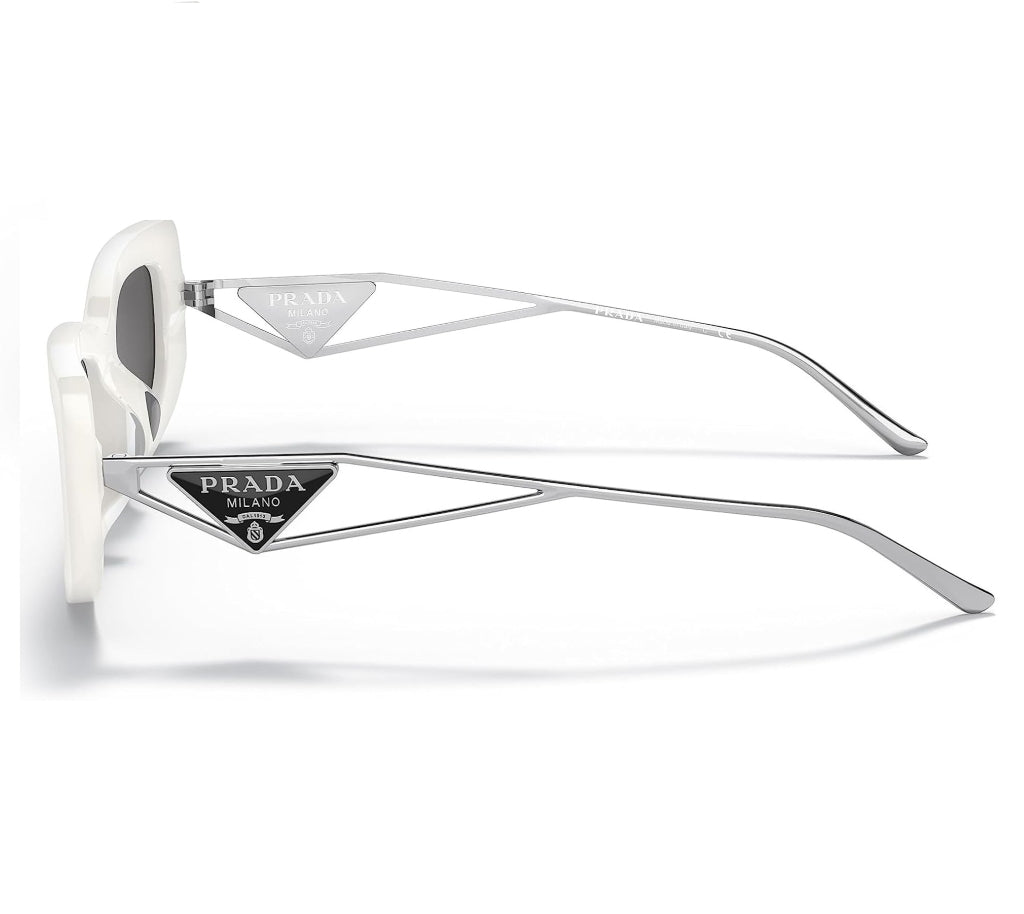 mặt ngang kính PRADA SPR 14Y 1425S0 SUNGLASSES WITH TRIANGLE LOGO SPR14Y_E142_F05S0_C_053 authentic tại blankroom việt nam