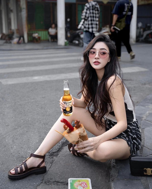 mẫu mang PRADA SPR 57YS 1BC06R PINK SUNGLASSES