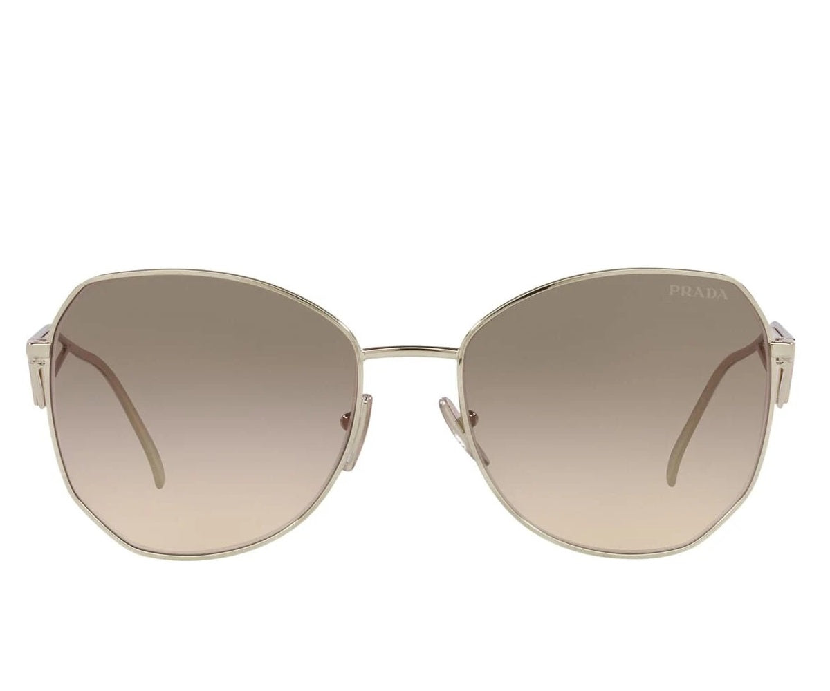 mặt trước kính PRADA SPR 57YS ZVN3D0 GRADIENT BROWN SUNGLASSES TRIANGLE LOGO authentic