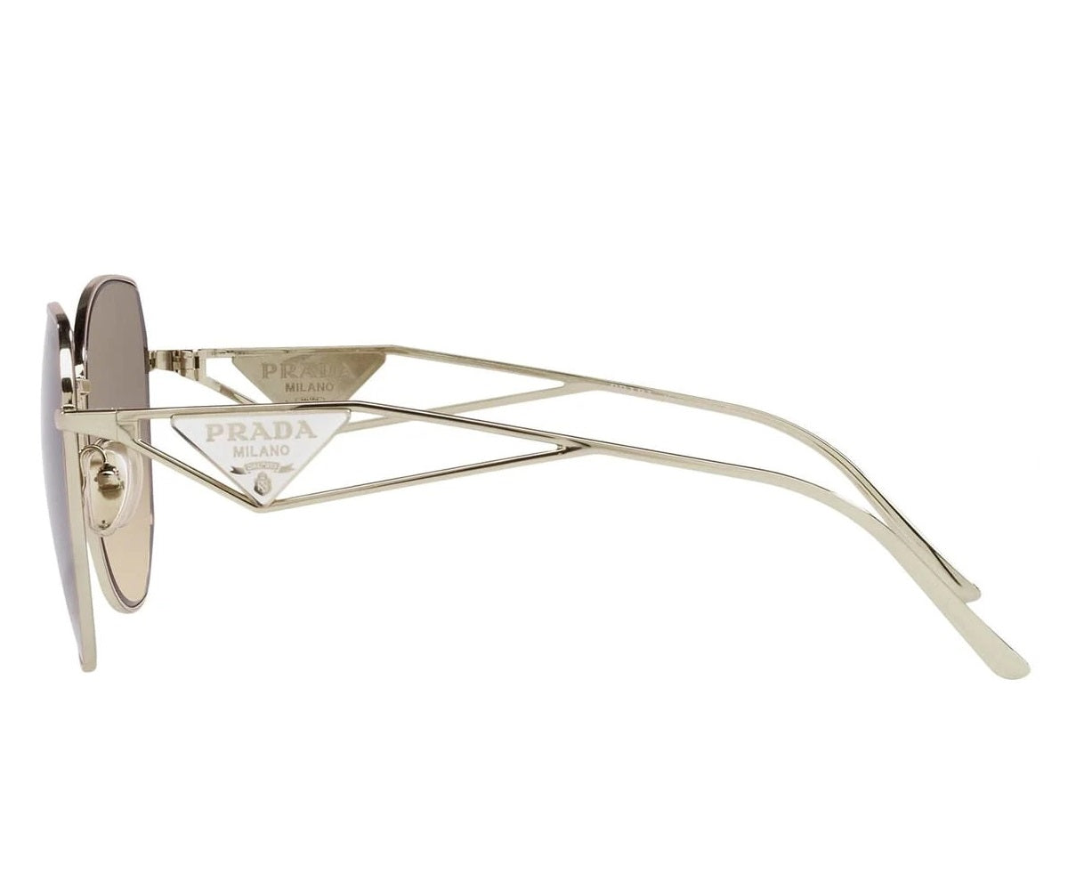 mặt ngang kính PRADA SPR 57YS ZVN3D0 GRADIENT BROWN SUNGLASSES TRIANGLE LOGO authentic