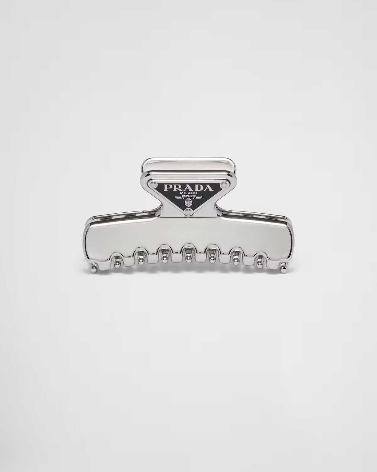 chi tiết PRADA STEEL GREY METAL LONG HAIR CLIP 1IF103_2BA6_F0276