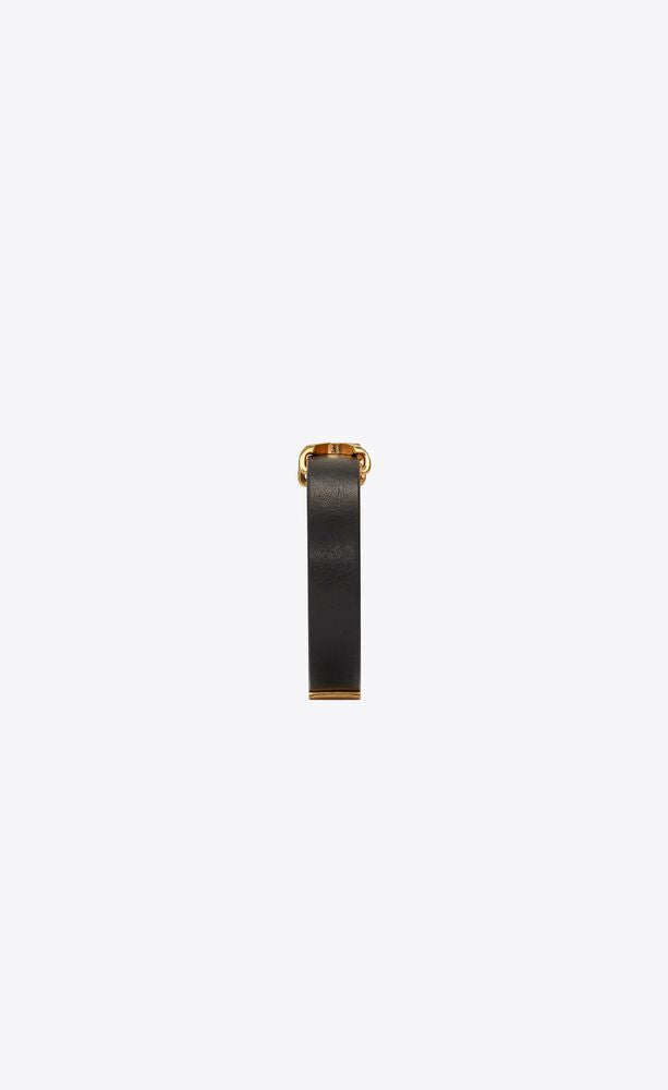 dây SAINT LAURENT CASSANDRE GOLD BRACELET IN LEATHER 7088150IH0J1000