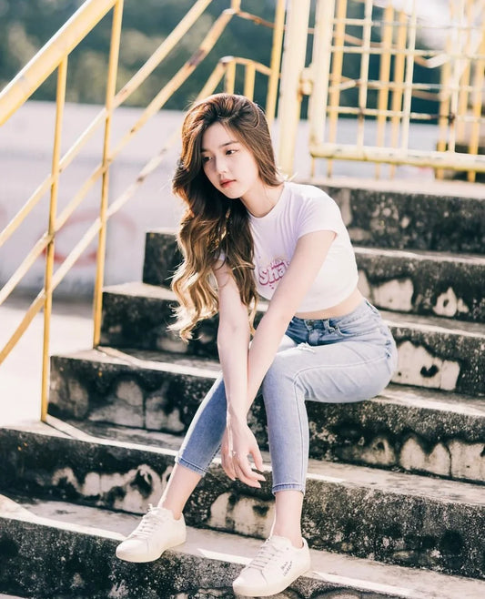 mẫu mang COURT CLASSIC SL/06 EMBROIDERED SNEAKERS IN CANVAS AND LEATHER 610648GUP109113