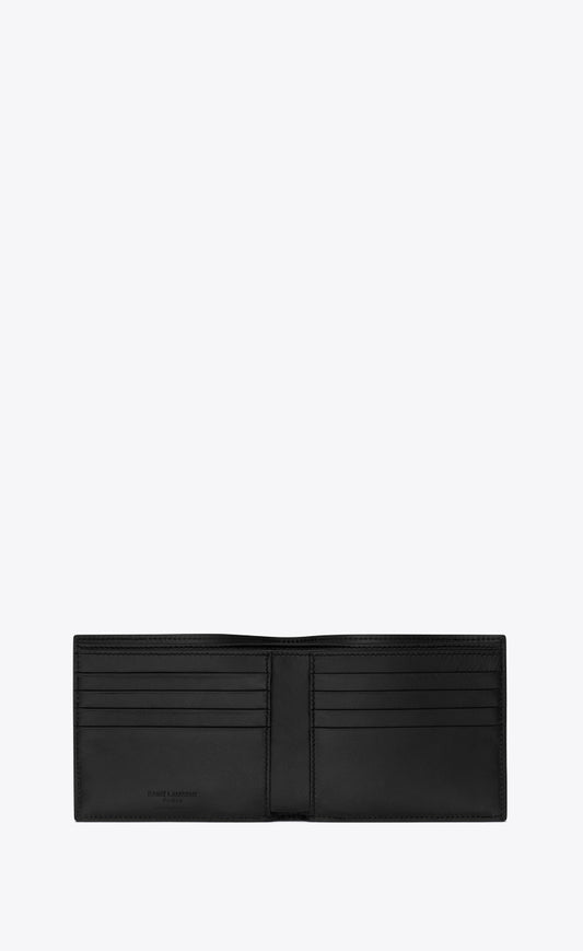 mặt trong SAINT LAURENT PARIS EAST/WEST WALLET IN COATED BARK LEATHER 396307H3Z2W1000