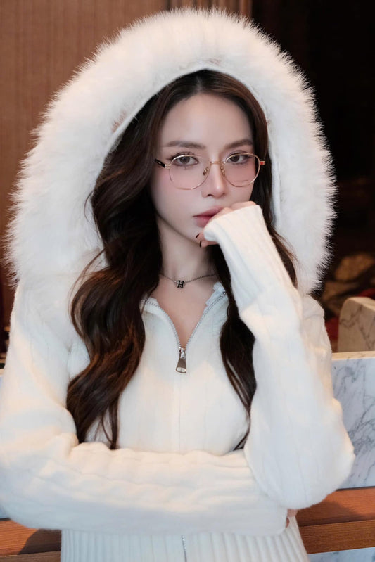 wearing SAINT LAURENT SL 555 OPT 002 SILVER EYEGLASSES