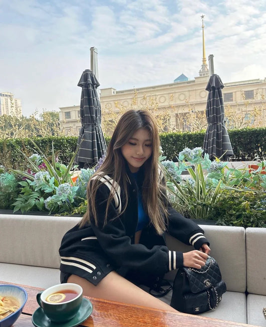 mẫu mang áo SAINT LAURENT TEDDY IN WOOL 354718Y180W1070