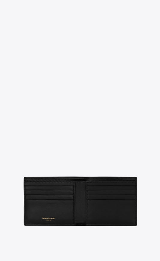 mặt trong SAINT LAURENT TINY CASSANDRE EAST/WEST WALLET IN CROCODILE-EMBOSSED MATTE LEATHER 607727DZEDW1000