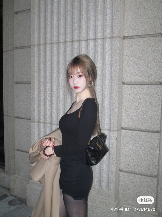 mẫu mang SAINT LAURENT TOY PUFFER IN BLACK NAPPA LEATHER 7593371EL071000