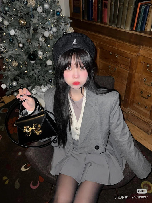 nữ mang túi SELF-PORTRAIT MINI BOW BAG WITH GOLD HARDWARE