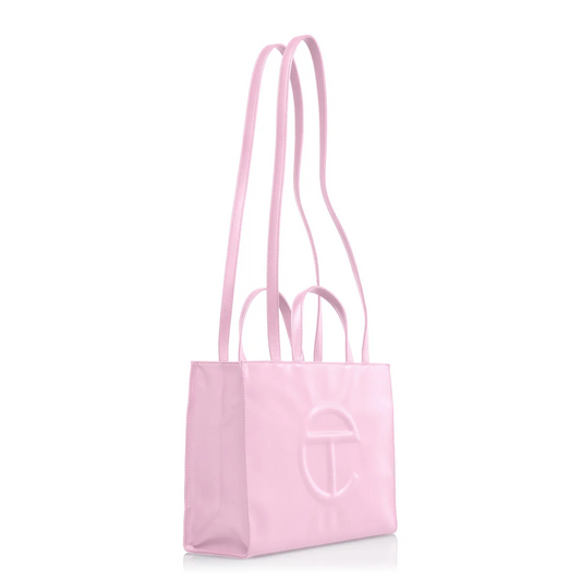 tổng thể túi TELFAR MEDIUM SHOPPING BAG BUBBLEGUM