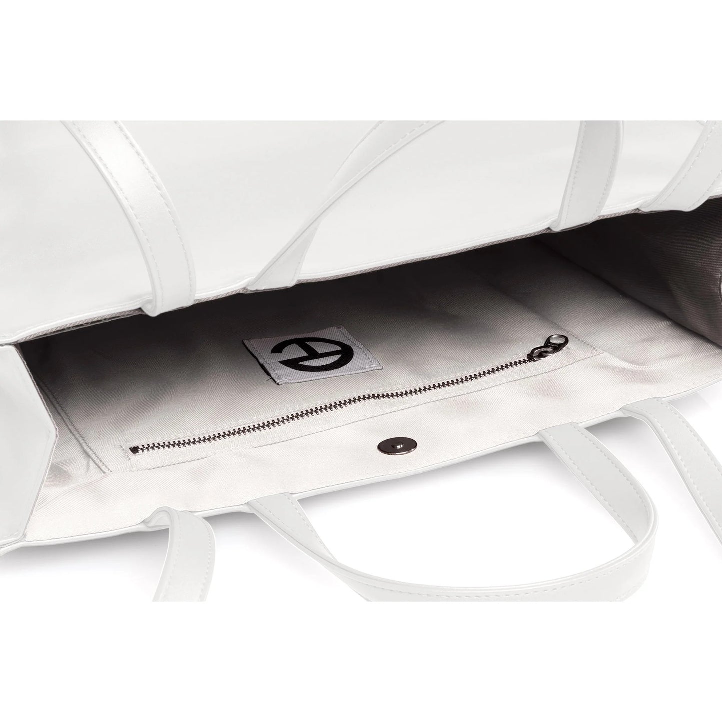 chi tiết túi TELFAR MEDIUM SHOPPING BAG WHITE