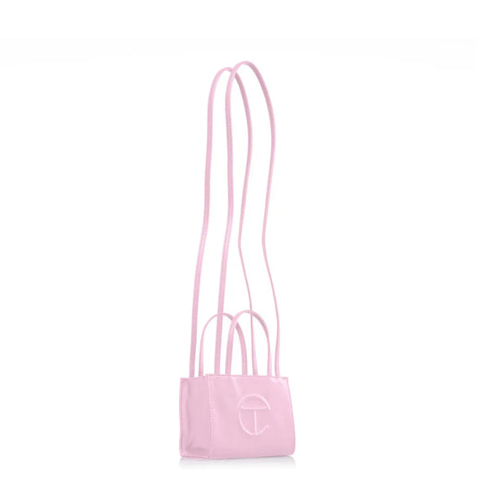 tổng thể túi TELFAR SMALL SHOPPING BAG BUBBLEGUM