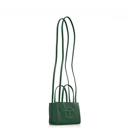 tổng thể túi TELFAR SMALL SHOPPING BAG DARK OLIVE