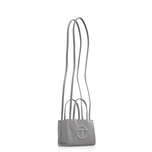 tổng thể túi TELFAR SMALL SHOPPING BAG GREY