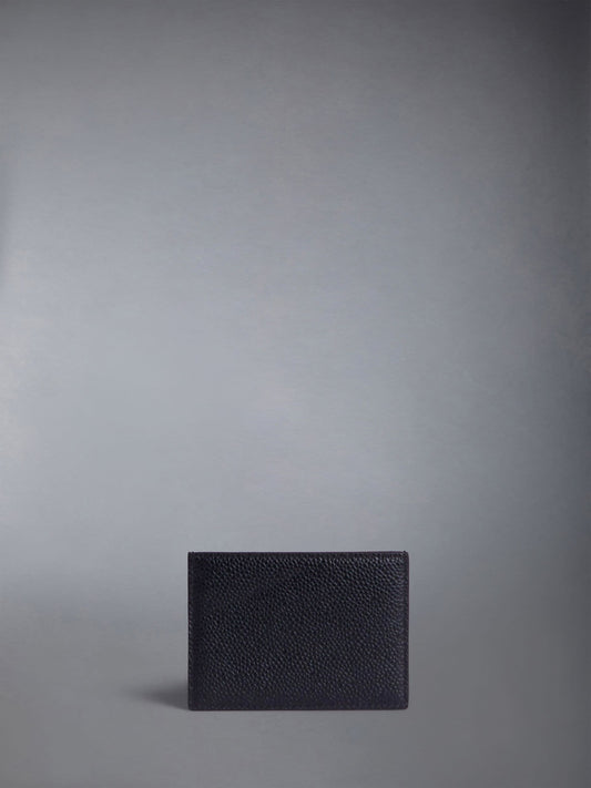mặt sau THOM BROWNE PEBBLED LEATHER CARDHOLDER MAW020L00198