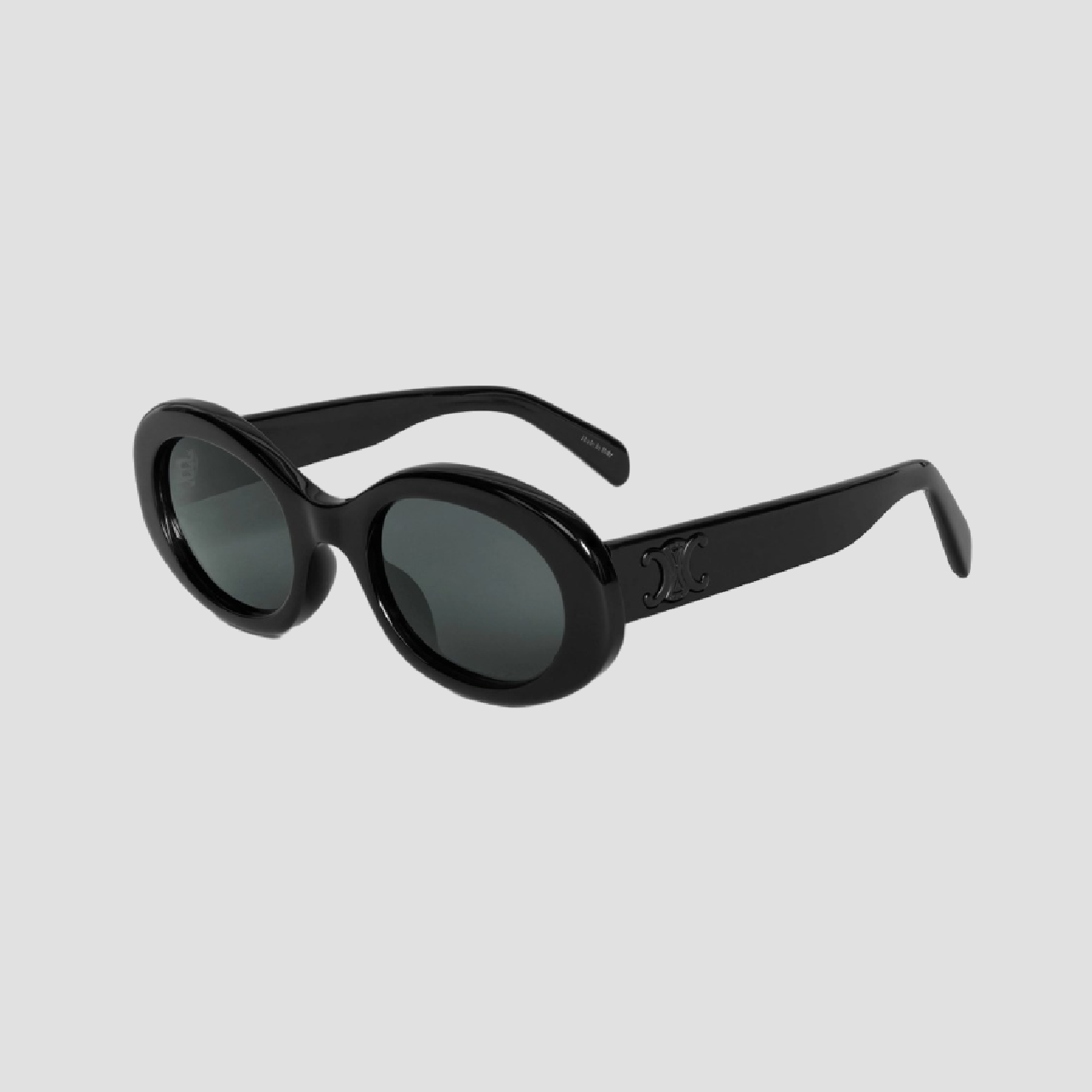 CELINE TRIOMPHE 01 SUNGLASSES IN ACETATE BLACK/BLACK CL40194U-05A 4S194CPLB.38BL
