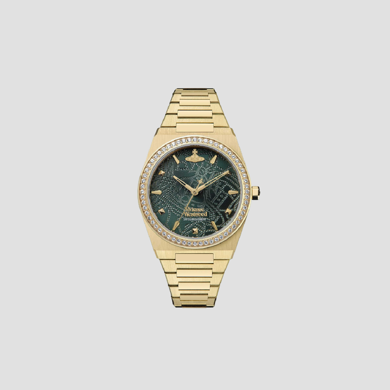 VIVIENNE WESTWOOD CHARTERHOUSE GOLD GREEN WATCH VV244GDGR
