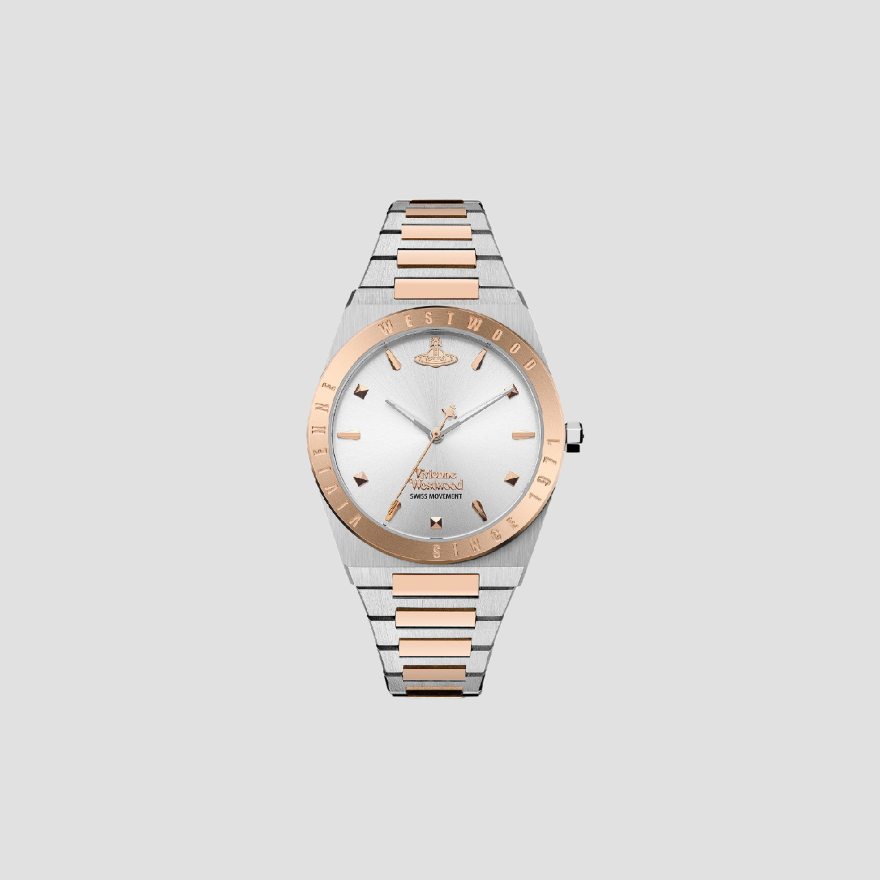 Vivienne Westwood Charterhouse Rose Gold Silver Watch VV244SLSR