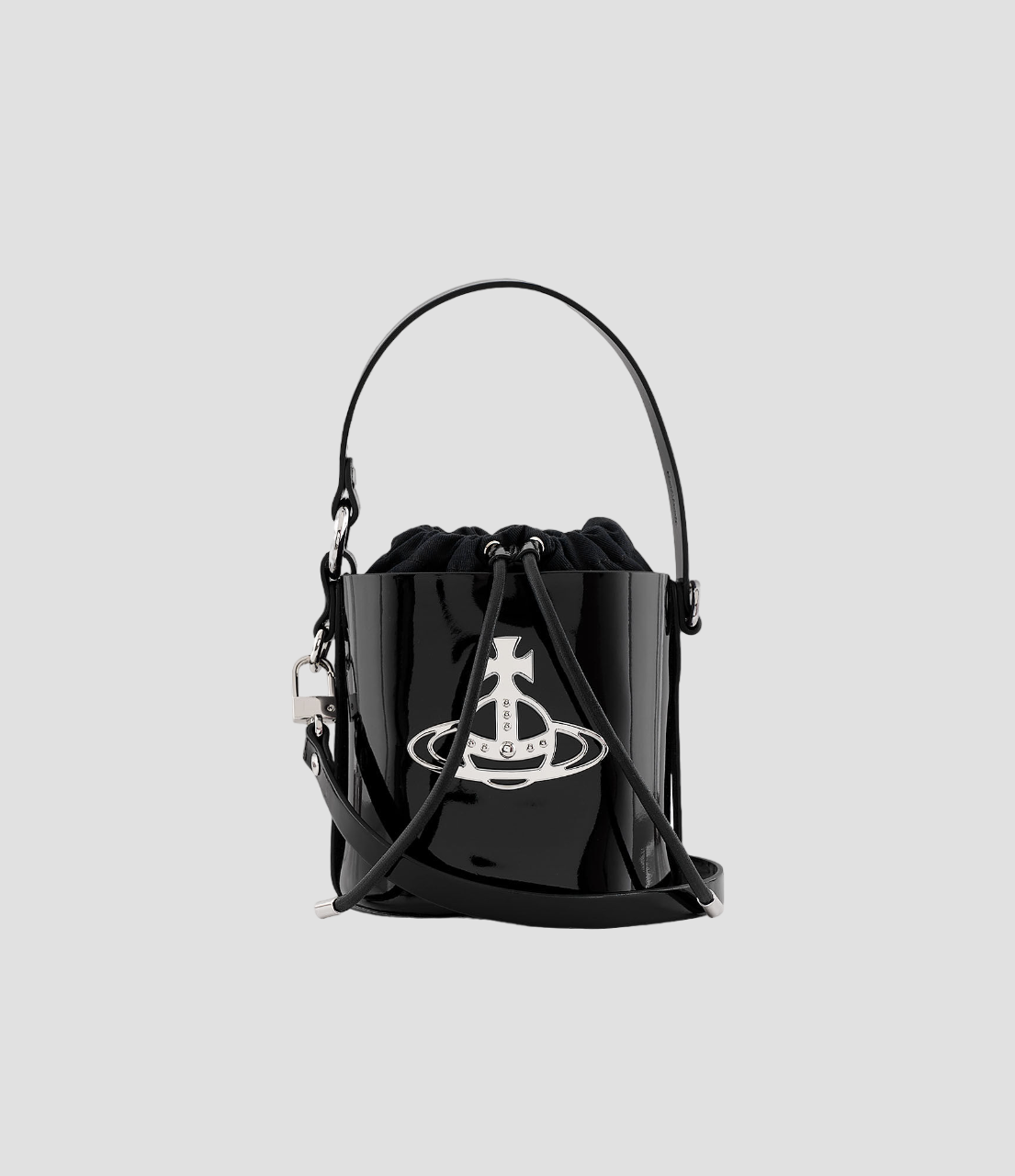 VIVIENNE WESTWOOD DAISY SMALL DRAWSTRING BUCKET BAG 43020023-l001o-pf