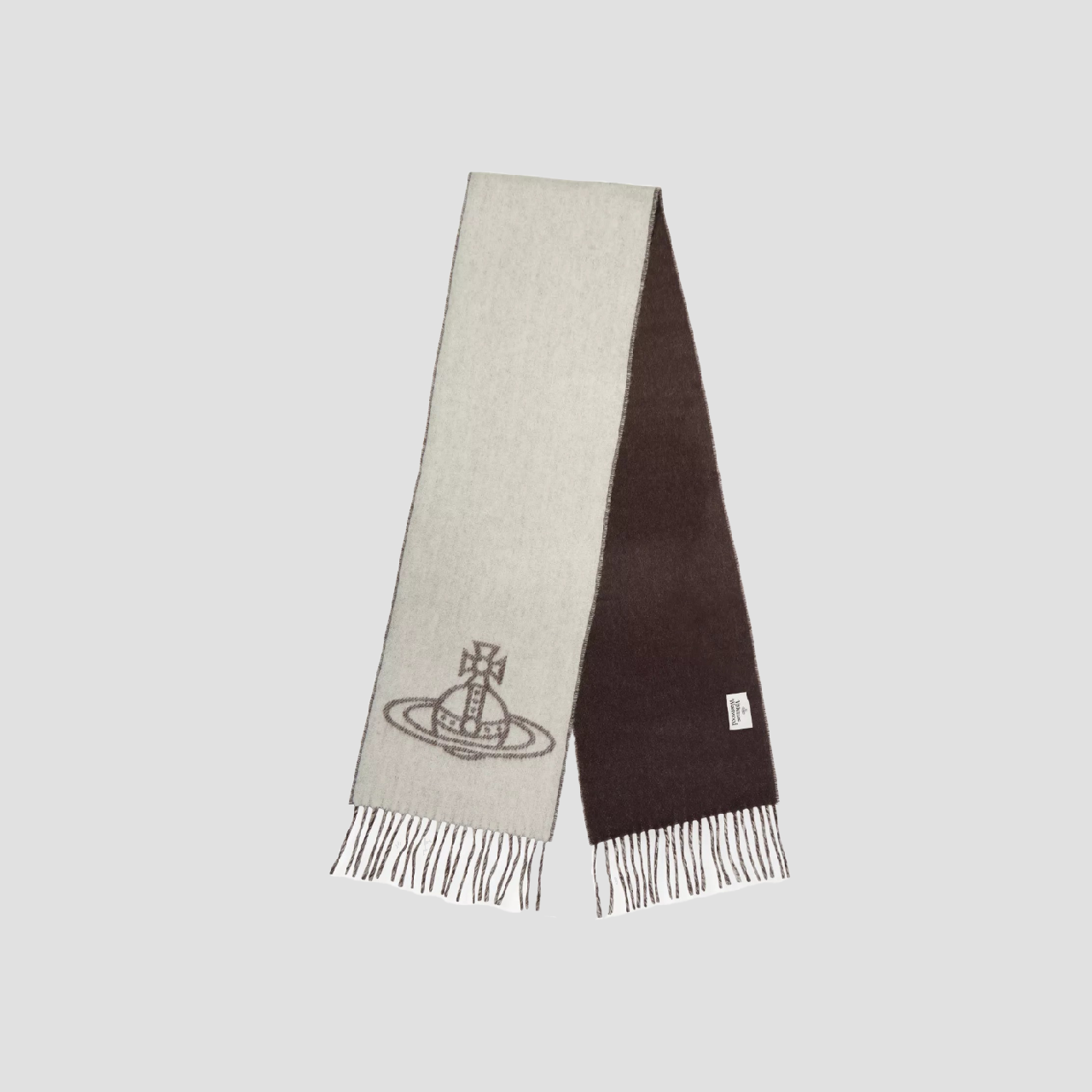 Vivienne Westwood Double Logo Scarf Off-White 81030006-W00ZH 8050889977346