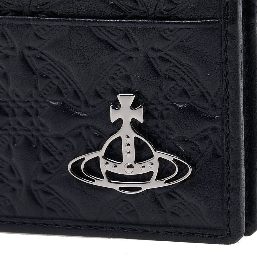 logo chi tiết VIVIENNE WESTWOOD EMBOSSED CARD HOLDER 51110023-L001Y-N401