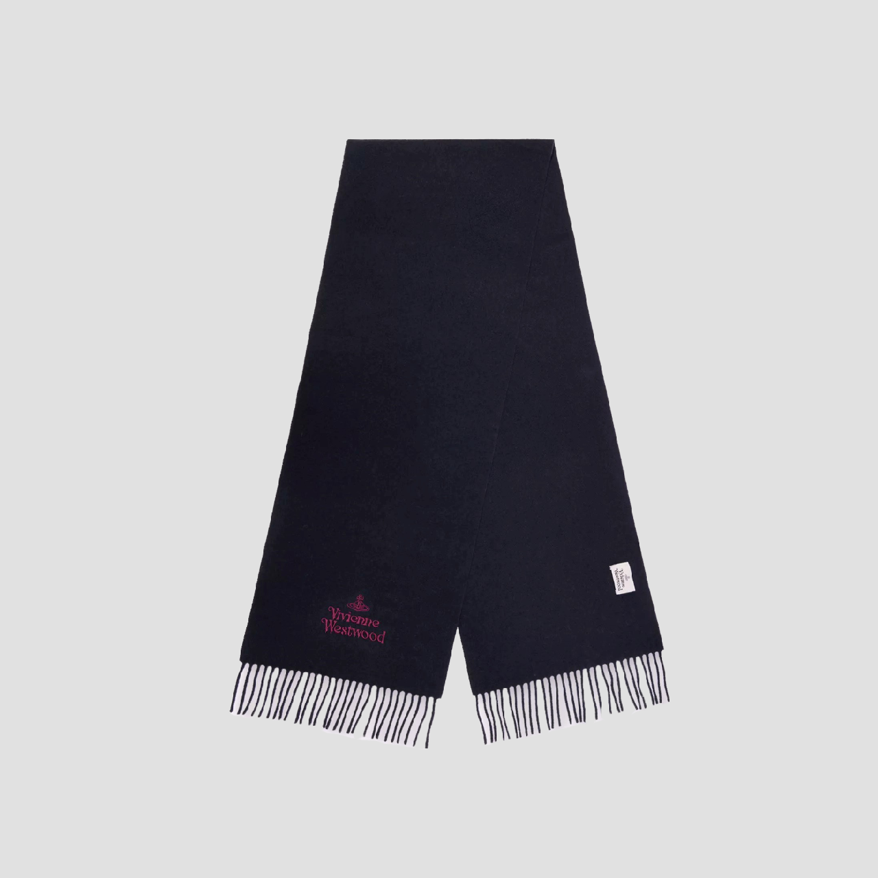 Vivienne Westwood Embroidered Scarf Navy 81030007-W00Q7