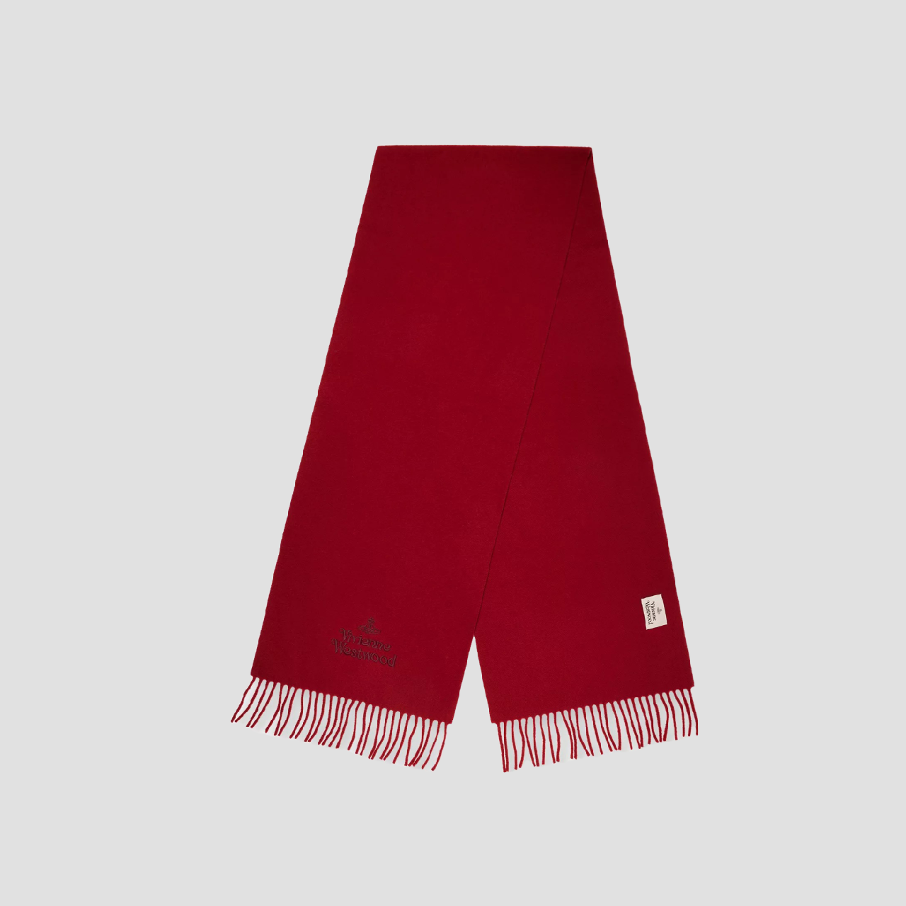 Vivienne Westwood Embroidered Scarf Red 81030007-W00Q7