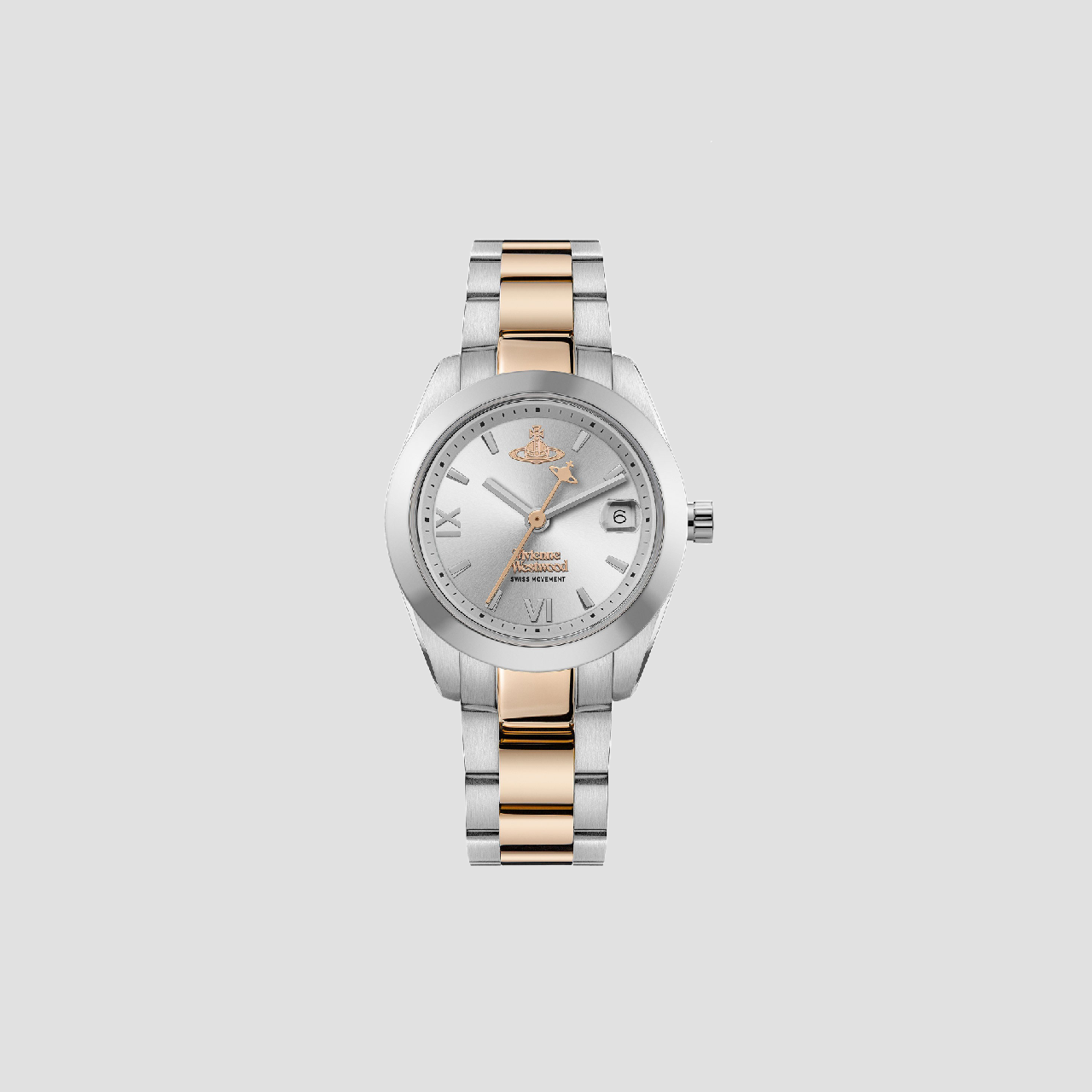 Vivienne Westwood Fenchurch Rose Gold Silver Watch VV292SLSR