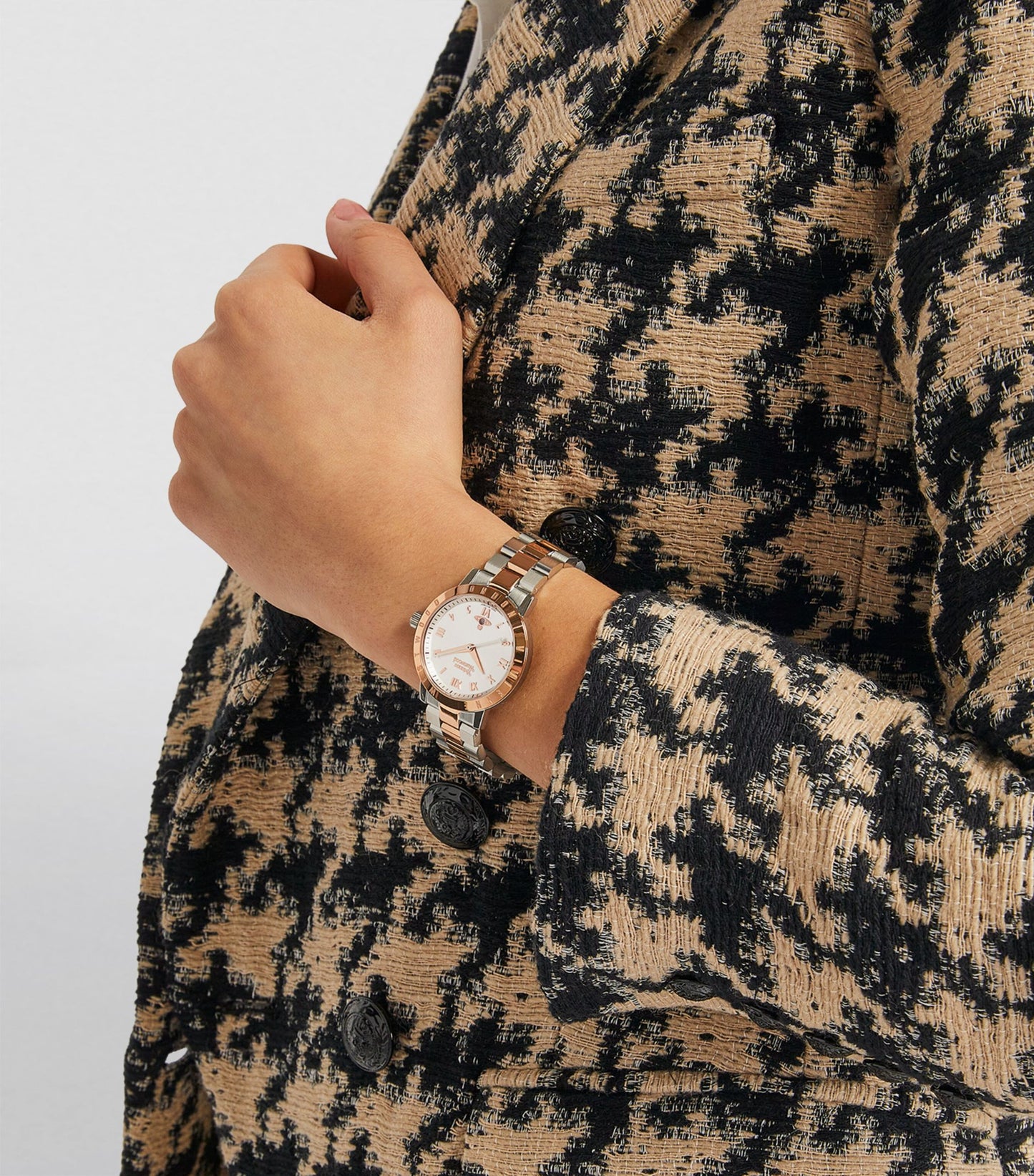 wearing VIVIENNE WESTWOOD LADIES BLOOMSBURY II ROSE GOLD WATCH VV152RSSL