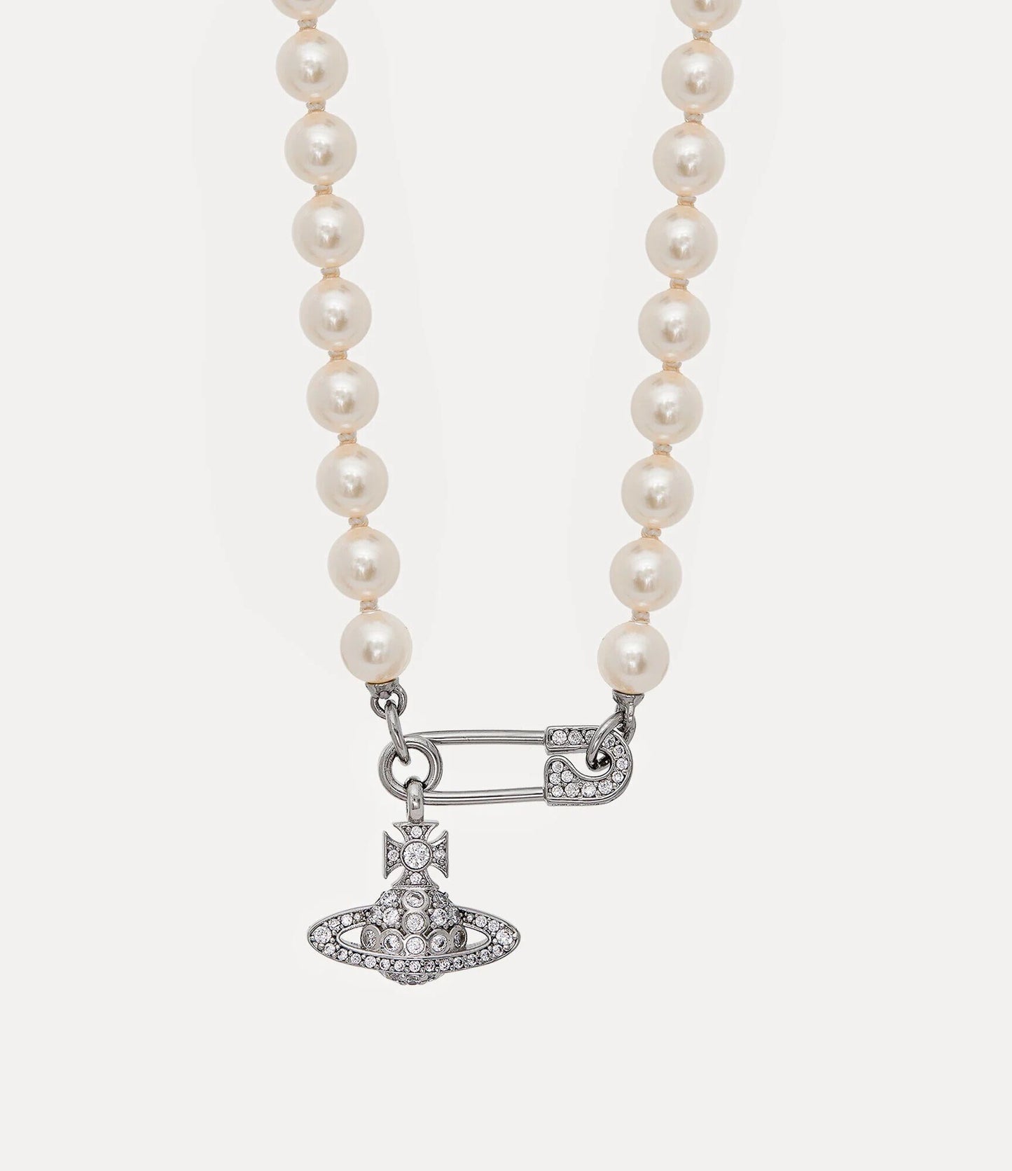 vòng cổ VIVIENNE WESTWOOD LUCRECE PEARL NECKLACE SILVER 63010072-02p147-im